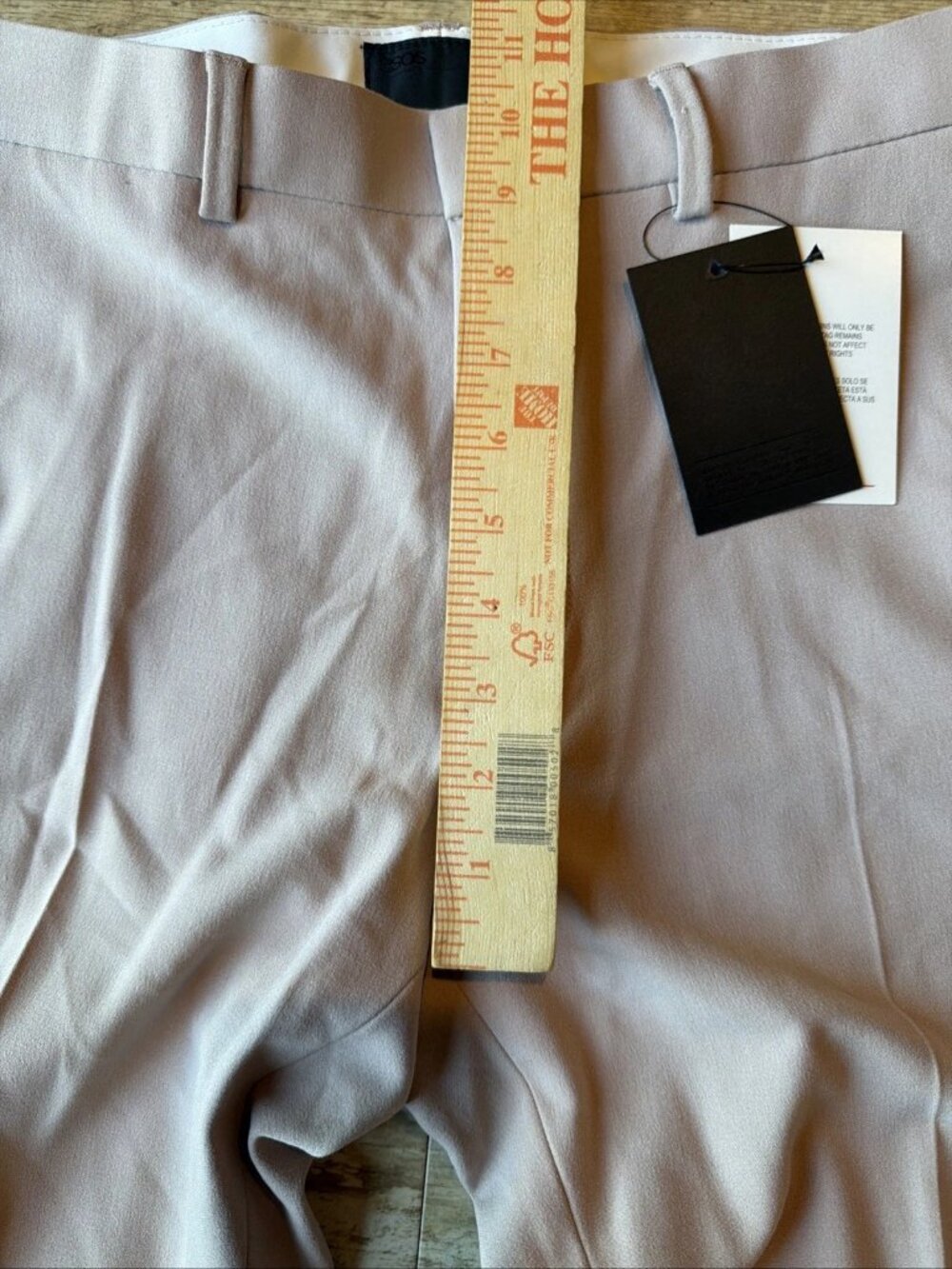NWT ASOS DESIGN Khaki Tapered Chinos Trousers Casual Dress Men’s 32x30 - Picture 5 of 8